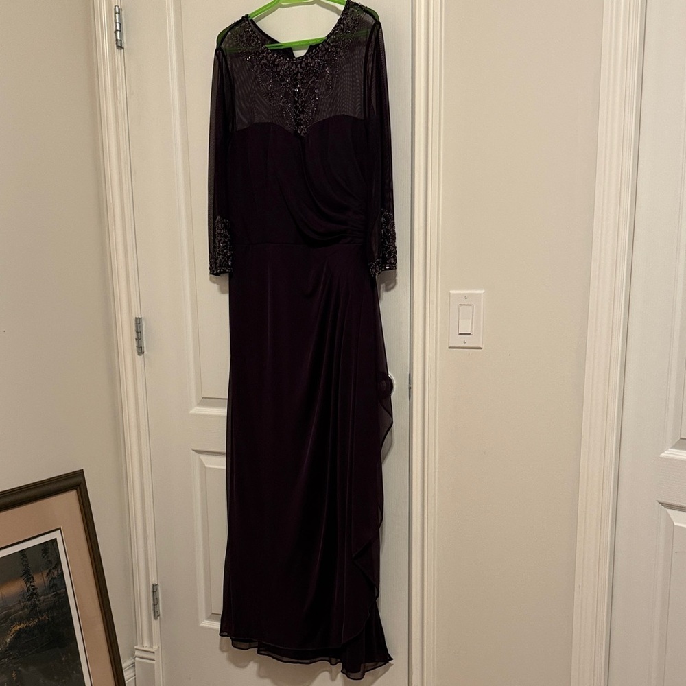 Elegant Purple Evening Gown